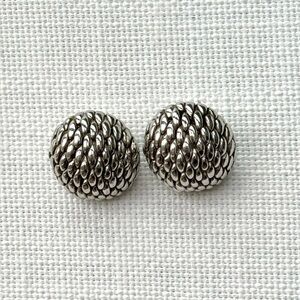 Elegant Sterling Silver Textured Earrings